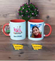 Rusça Öğretmeni Kupa Bardak Turuncu Fotoğraflı Öğretmenler Günü Hediyesi