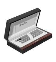 İsme Özel Scrikss 722W Üçlü Set Balıksırtı Desenli Krom