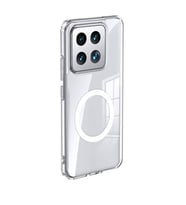 Coverzone Xiaomi Mi 14 ile Uyumlu Sert PC Arka Y�zey Wireless ?arj �zellikli Buzlu Saydam ZF Kapak