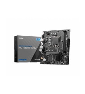 MSI Pro H610M-E M.2 Sata Ddr4 3200MHz Usb 3.2 Vga Hdmi Ses G.Lan 1700P mATX Anakart