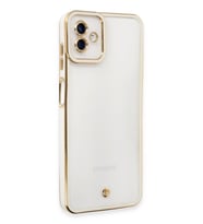 Newface Samsung Galaxy A04 Kılıf Liva Lens Silikon - Beyaz