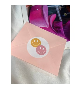 Renkli Gülen Suratlar Yuvarlak Mat Çıkartma Round Smile Sticker 4 Cm (40 Adet)