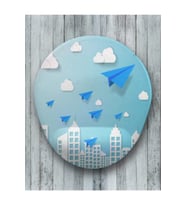 Ucan Kagıtlar Oval Bilek Destekli Mouse Pad