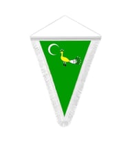 Gazneliler - Gazne Devleti - 17 Eski Türk Devletleri Bayrağı - Saten Hatıra Üçgen Flama Bayrak