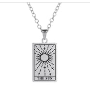 925 Ayar Gümüş  Tarot The Sun Kolye