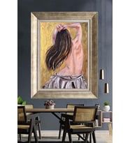 GÜMÜŞ ÇERÇEVELİ PASPARTULU TABLO V563