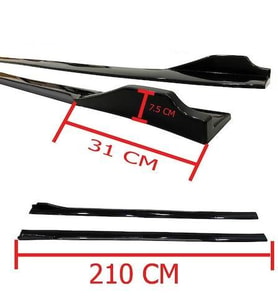 Üniversal Piano Black Kulaklı Flaplı Marşpiyel Lipi Bıçağı Beyaz