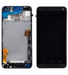 Htc M7 Lcd Ekran Dokunmatik Çerçeveli A+++Süper Kalite (Siyah)