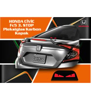 HONDA CİVİC Fc5 3. STOP  Pleksiglas Karbon Kapak