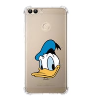 Huawei P Smart  Köşe Korumalı Antişok Kapak Donald Duck Tasarımlı Şeffaf  Kılıf