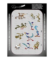 Coyote Road Runner Yol Koşucusu Tekstil Ütü İle Yapışan Transfer Baskı Kağıdı DTF BASKI