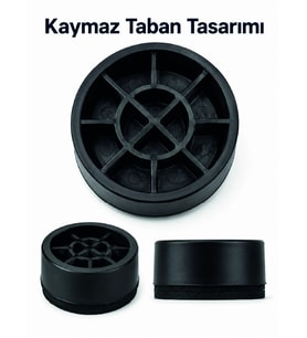 4 Adet Kaymaz Çamaşır Makinesi Ayak Altlığı