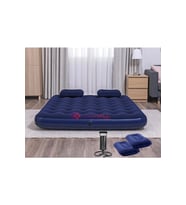 Çift Kişilik Şişme Yatak 2 Yastık (şişirme Pompası)dahil 2.03m X 1.52 cm X22cm