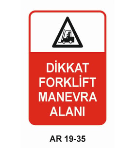 İŞ GÜVENLİĞİ UYARI LEVHASI 1 ADET PVC 21 X 29CM