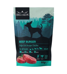 Dog Chefs Beef Burger 80 gr (Sığır Etli Köpek Ödülü)