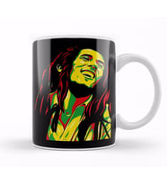 Bob Marley Hippie Art Kupa Bardak Porselen