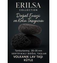 Sertifikalı Doğal Volkanik Lav Taşı Kütle – Tamburlanmış 30-35 mm Enerji ve Koku Taşı (Çok Renkli)
