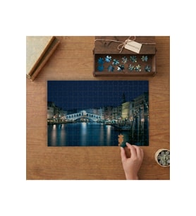 Venedik Rialto Köprüsü Tasarımı 240 parça Ahşap Puzzle Ahşap Kutuda MP01506
