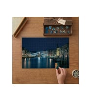 Venedik Rialto Köprüsü Tasarımı 240 parça Ahşap Puzzle Ahşap Kutuda MP01506