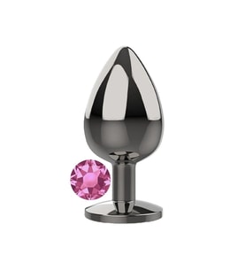 Small Pink Taşlı Metal  Plug