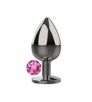 Small Pink Taşlı Metal  Plug