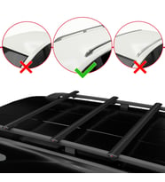 Nissan Murano 2 (Z51) 2008-2014 Arası ile Uyumlu BASIC Model Ara Atkı Tavan Barı Siyah 3 Adet