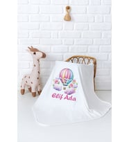 Pia Baby Premium %100 Pamuk Çift Kat Penye Bebek Battaniyesi 80x80 cm 5046-11 (Krem)