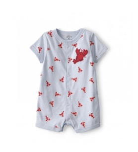 Carter's Erkek Bebek Kısa Tulum 1v070610 Mavi