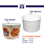16 oz çorba kasesi kapaksız