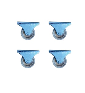 Furç Sabit Teker - 32MM - Şeffaf HKS236 - 4 Adet