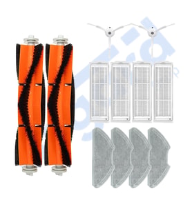 Xiaomi Mop 2 Pro (MJST1SHW) -Mop 2 Lite Uyumlu 2 Ana Fırça 2 Yan Fırça 4 Filtre 4 Mop PKT-iasgf0000350