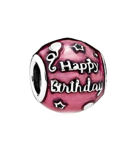 Nur Silver Happy Brithday Gümüş Charm NUR-BL01338