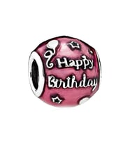 Nur Silver Happy Brithday Gümüş Charm NUR-BL01338
