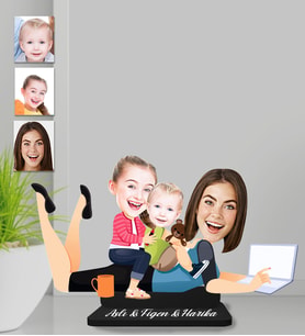 Kişiye Özel Aile Ahşap Biblo-17