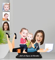 Kişiye Özel Aile Ahşap Biblo-17