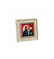 Mustafa Kemal Atatürk Baskılı Taş Tablo 20x20