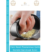 Özel Üretim Paslanmaz Çelik Pratik Mutfak Sarımsak Rendesi Kolay Kullanımlı Gondol Sarımsak Ezici
