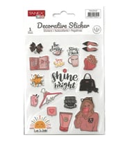 TANEX KIDS TNX-25421 DEKORATİF ETİKETLER - PUFFY MAKYAJ SERİSİ STICKER