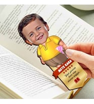 Dondurma Seven Çocuk Karikatürlü Kitap Okuma Ayracı