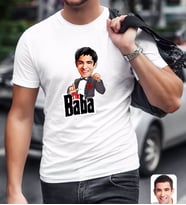 BK Gift Kişiye Özel Godfather Baba Karikatürlü Beyaz T-Shirt-7