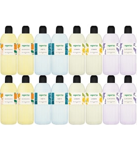 Agarta Kolonya 400 ML 80 Derece Pet Şişe (Mandalina-Aqua-Limon-Lavanta) (16 Lı Karma Set)