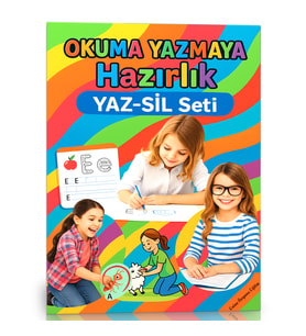 Okuma Yazmaya Hazırlık Yaz-Sil Seti (Okul Öncesi ve Birinci Sınıflar İçin)