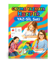 Okuma Yazmaya Hazırlık Yaz-Sil Seti (Okul Öncesi ve Birinci Sınıflar İçin)