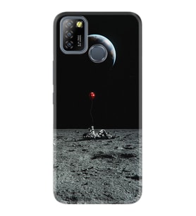 INFINIX Smart 4 5 6 Zero 8 S5 Pro Kılıf Desemli Silikon Astronoot Red Baloon 1608