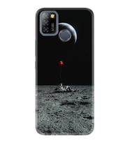 INFINIX Smart 4 5 6 Zero 8 S5 Pro Kılıf Desemli Silikon Astronoot Red Baloon 1608