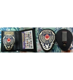 YAKIN KORUMA-GÜVENLİK ROZETLİ CÜZDAN+KEMER ROZETİ SATINAL-SADECE YAKIN KORUMA KIMLIK KARTLI-YAKIN KORUMA GOREVLISI SATIN ALABILIR-SIVILE SATILMAZ