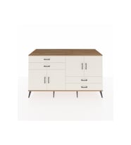 Kronos Konsol 3 Raflı 4 Çekmeceli 4 Kapaklı 176x59x99 Çam-Aytaşı