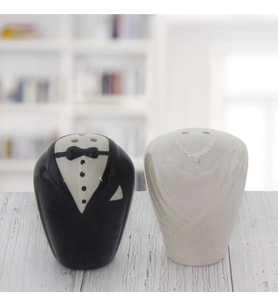 5x6cm Gelin Damat Tuzluk Karabiberlik Porselen