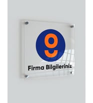 OFİS TABELASI PLEKSİ kişiye özel baskılı