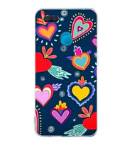 PrintiFy Oppo A12 ile Uyumlu Retro Color 3  Kamera Korumalı Şeffaf  Kılıf